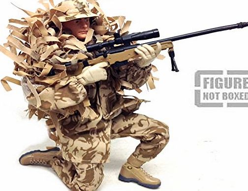 Armed Forces 10`` Eagle Eyes ROYAL MARINE SNIPER soldier figure with weapon [not boxed]